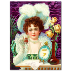 Aesthetic vintage woman, Drink Advertising, 1890