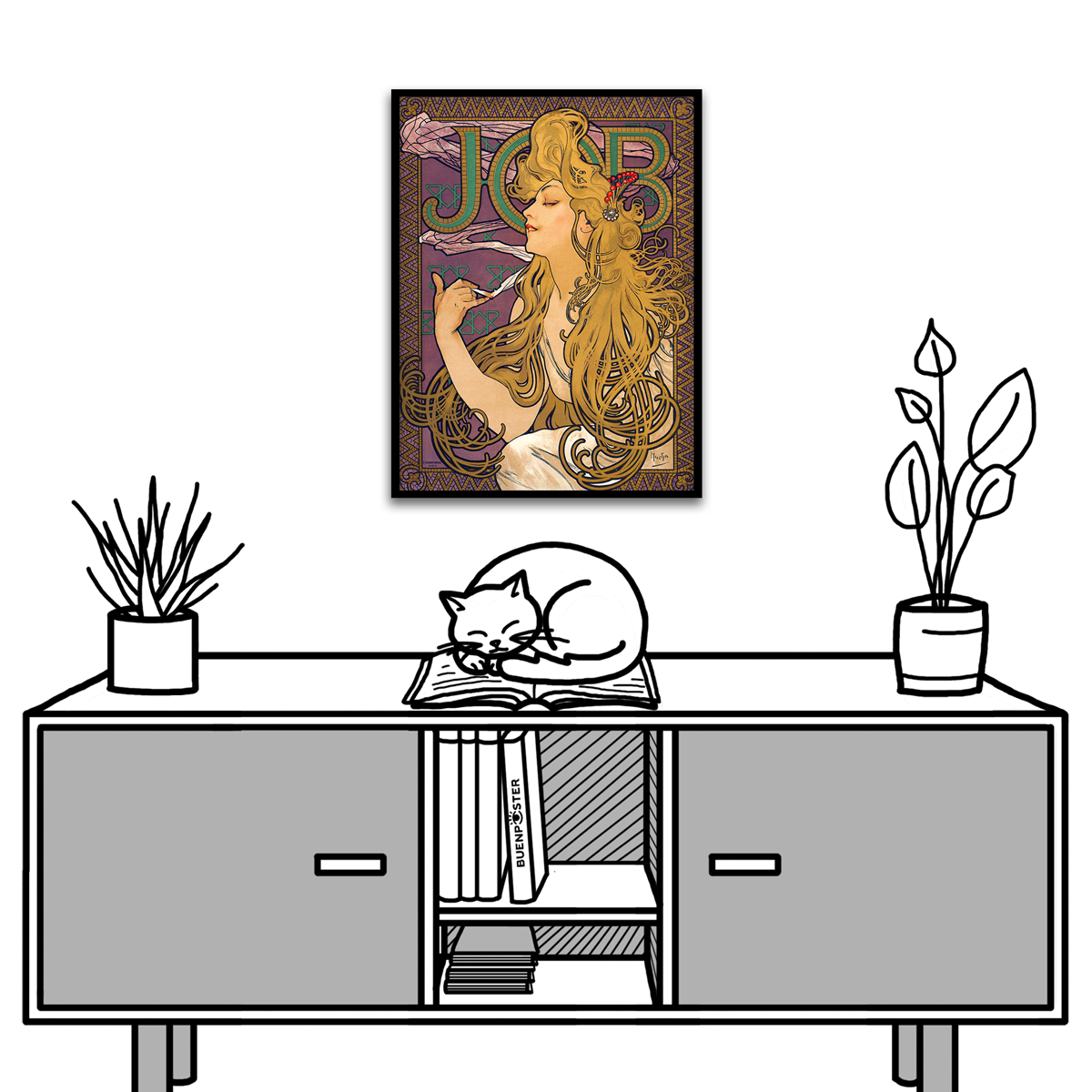 Alfons Mucha, JOB, 1896