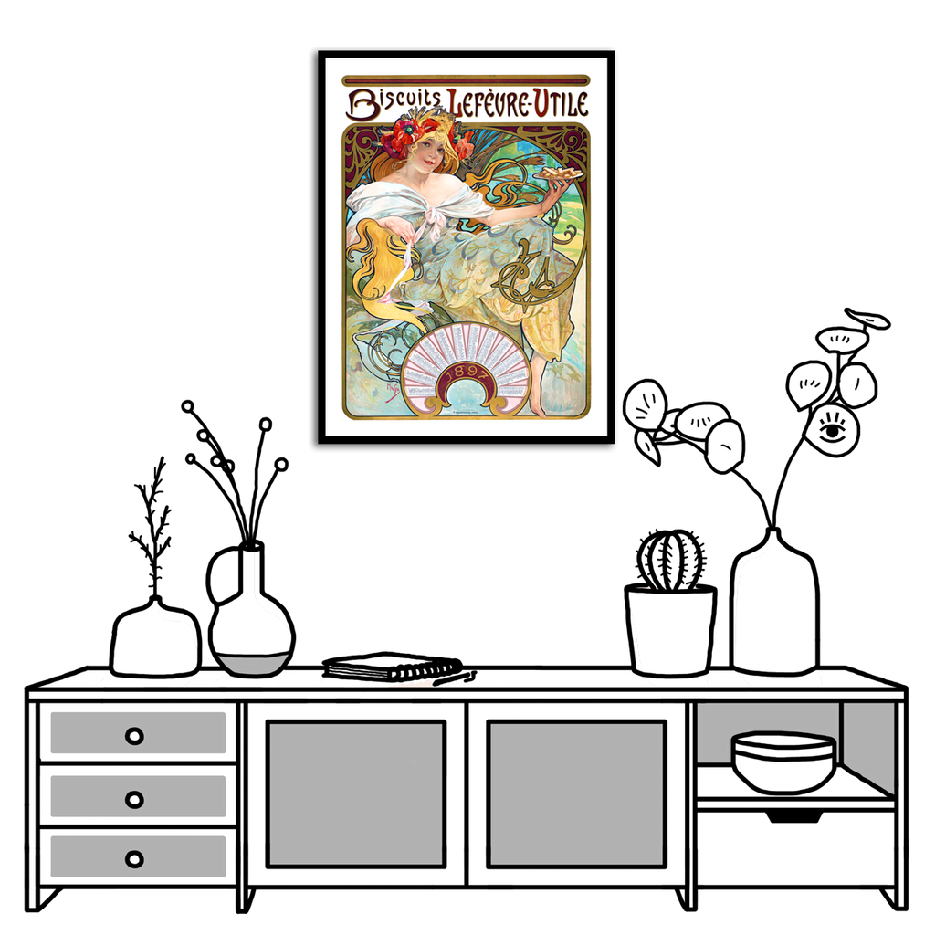 Alphonse Mucha, Biscuits Lefèvre, 1897