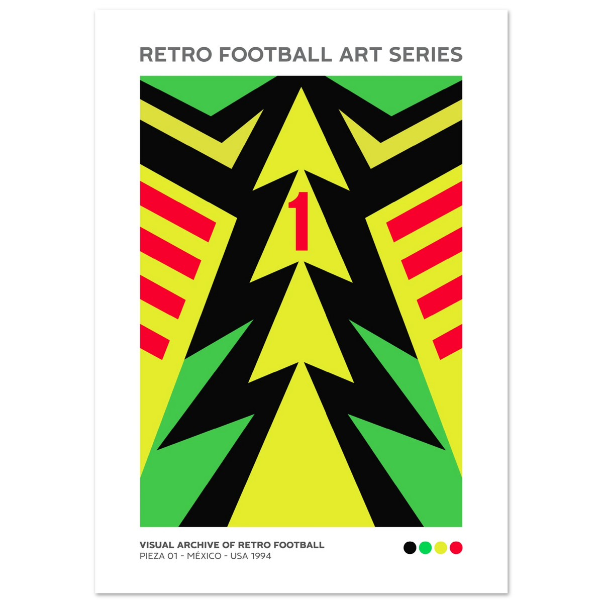 Buenpóster, Visual Archive of Retro Football, N01 - Posters retro del mundial de fútbol 1994 - 2026