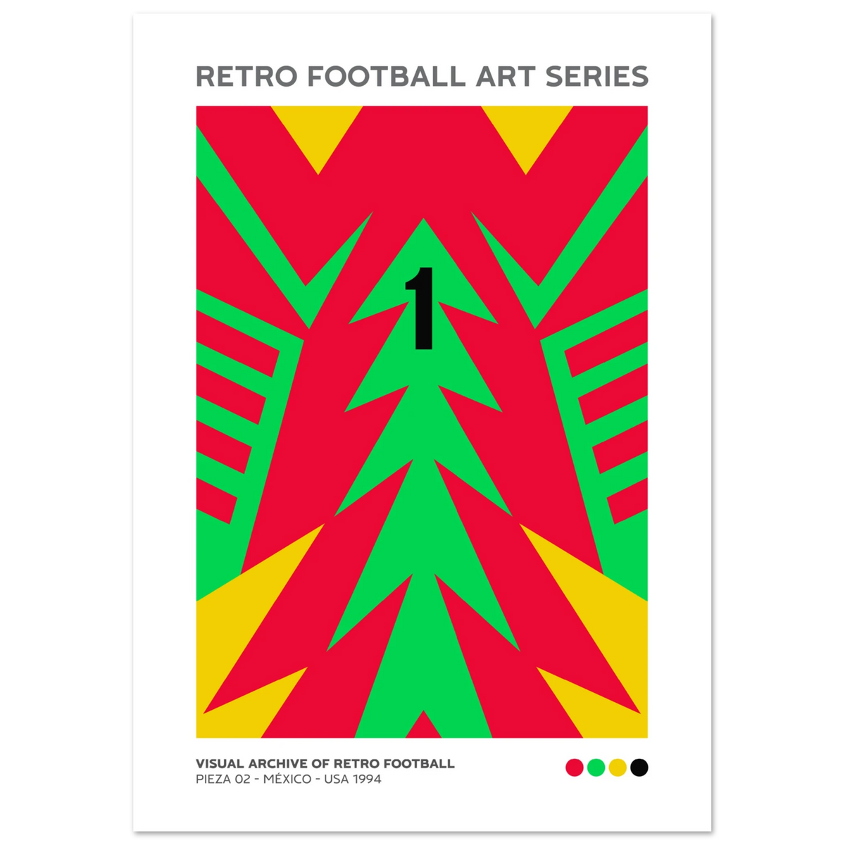Buenpóster, Visual Archive of Retro Football, N02 - Posters retro del mundial de fútbol 1994 - 2026