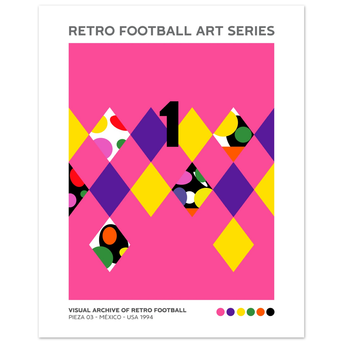 Buenpóster, Visual Archive of Retro Football, N03 - Posters retro del mundial de fútbol 1994 - 2026