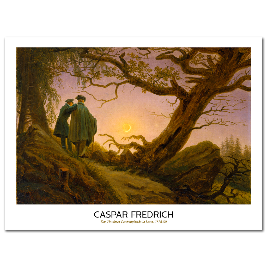 Caspar David Friedrich, Two men contemplating the Moon, 1825-30