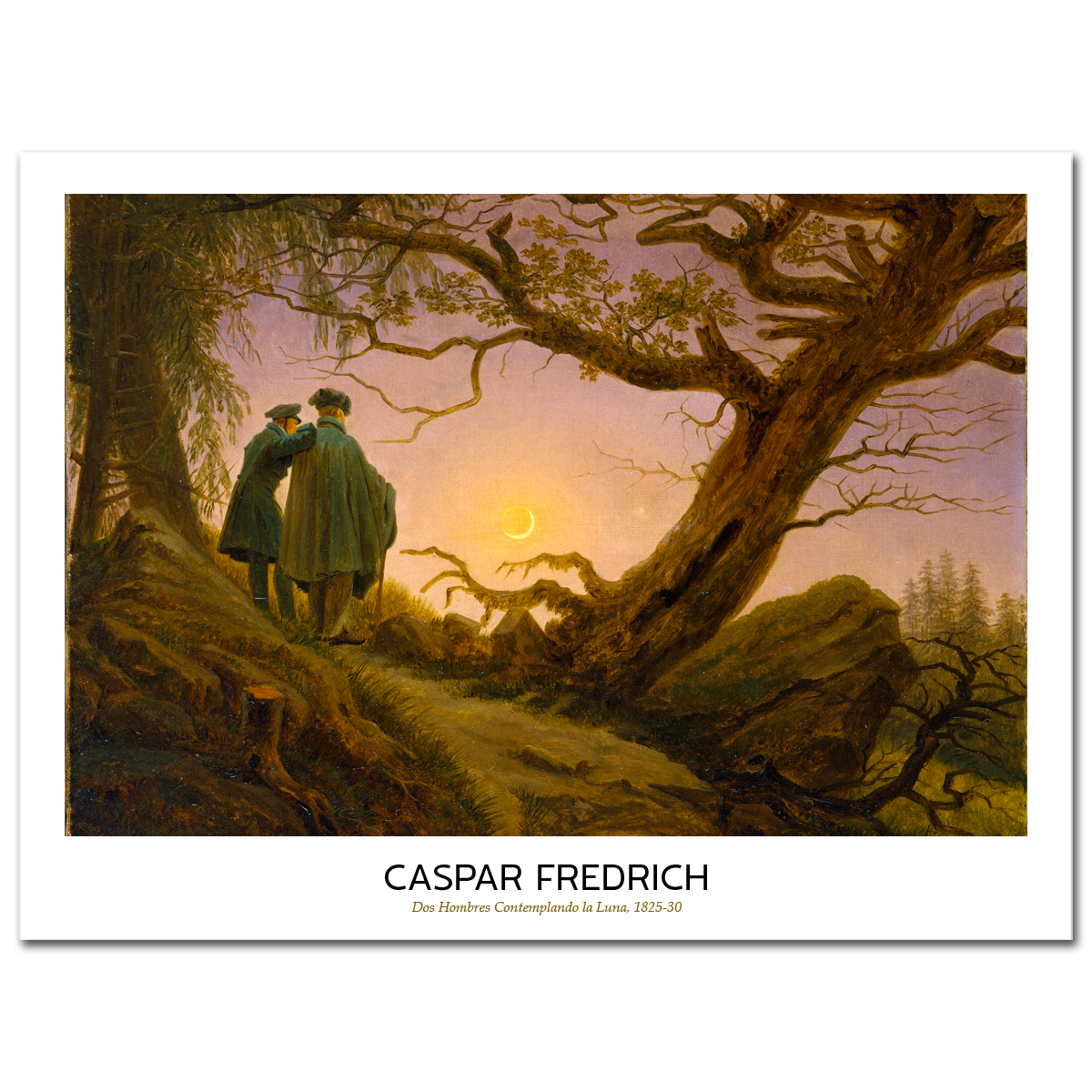 Caspar David Friedrich, Two men contemplating the Moon, 1825-30