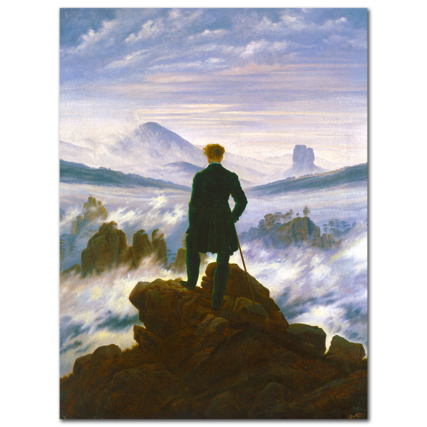 Caspar David Friedrich, Wanderer above the Sea of Fog, 1818