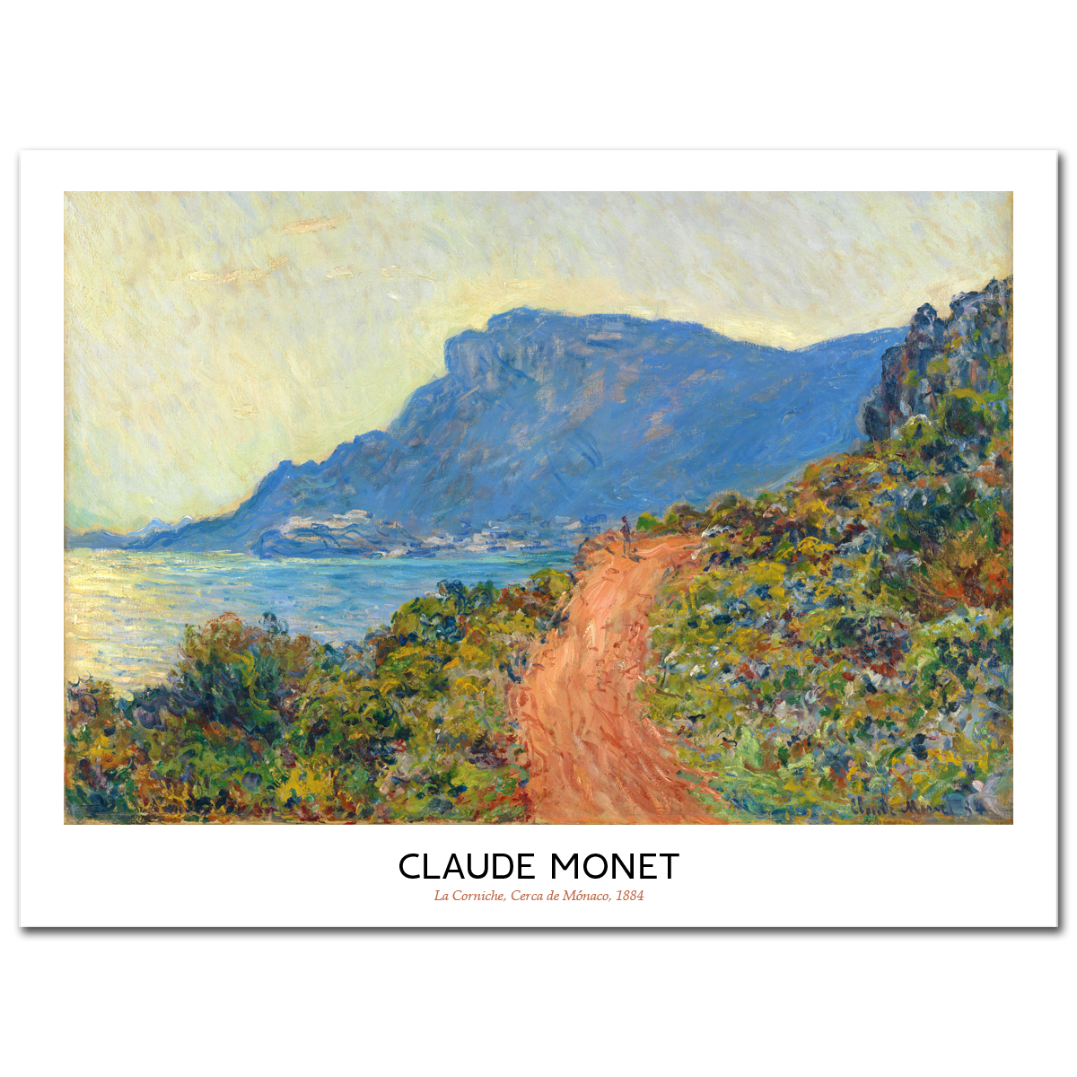 Claude Monet, La Corniche cerca de Mónaco, 1884