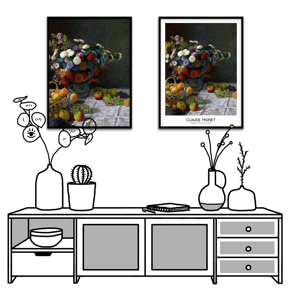 Claude Monet, Still Life with Flowers and Fruit, 1869