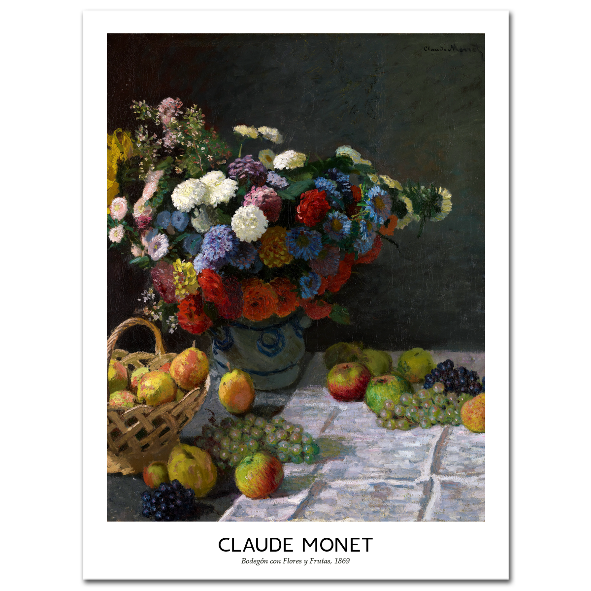 Claude Monet, Still Life with Flowers and Fruit, 1869