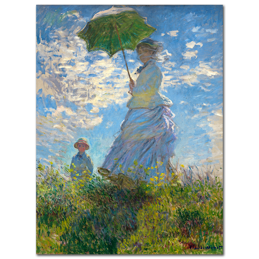 Claude Monet, Woman with a parasol, 1875