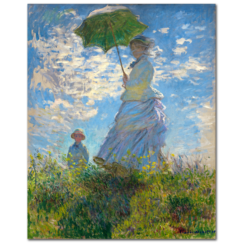 Claude Monet, Woman with a parasol, 1875
