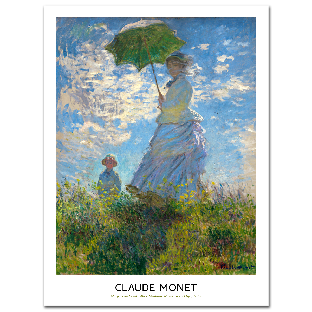 Claude Monet, Woman with a parasol, 1875