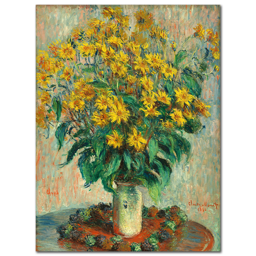 Claude Monet, Jerusalem artichoke flowers, 1880
