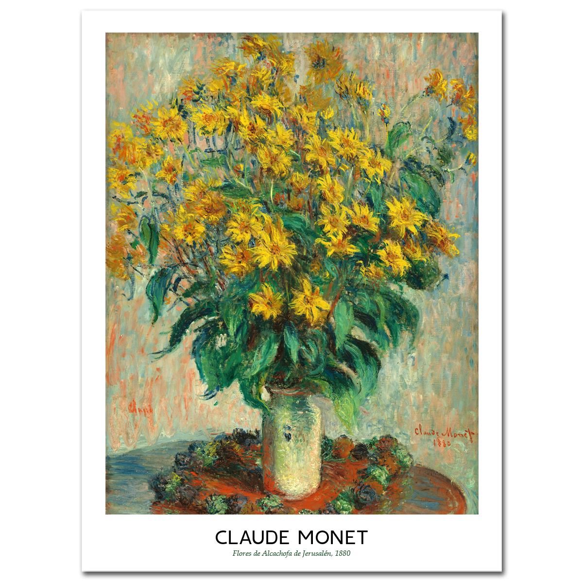 Claude Monet, Jerusalem artichoke flowers, 1880