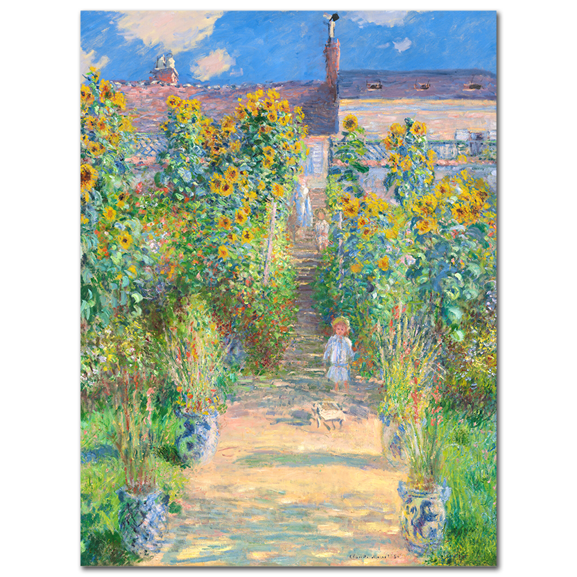 Claude Monet, The Artist's Garden at Vétheuil, 1881