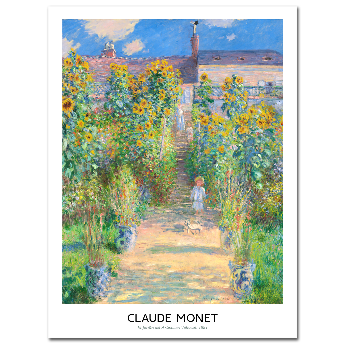 Claude Monet, The Artist's Garden at Vétheuil, 1881