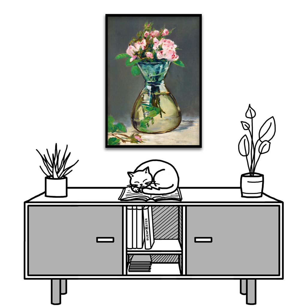 Edouard Manet, Moss Roses in a Vase, 1882