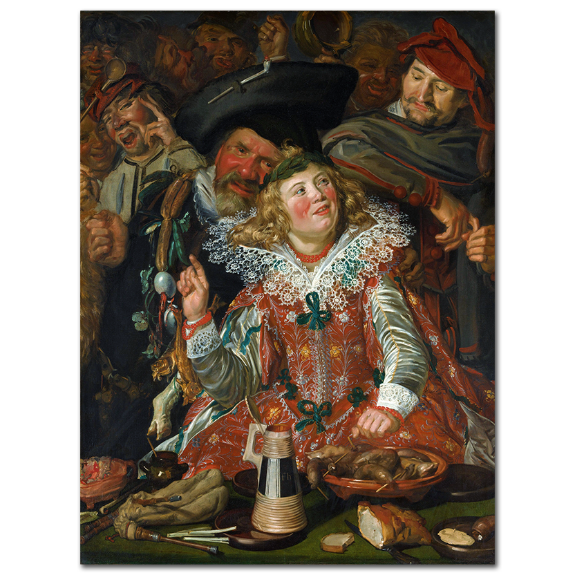Frans Hals, Merrymakers at Shrovetide, 1616-17