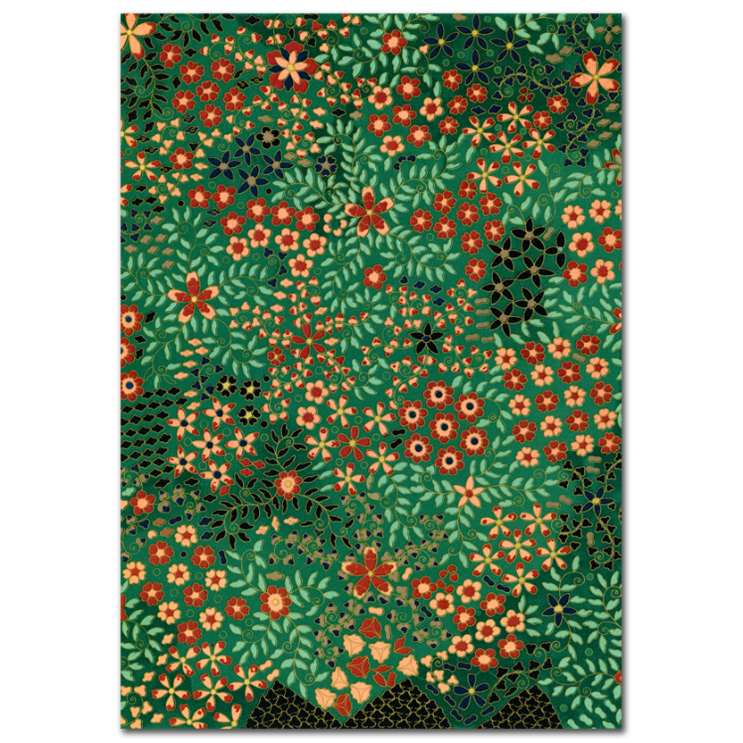 G.A. Audsley, Japanese floral print pattern, 1884