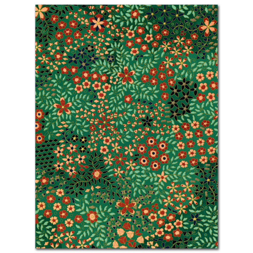 G.A. Audsley, Japanese floral print pattern, 1884