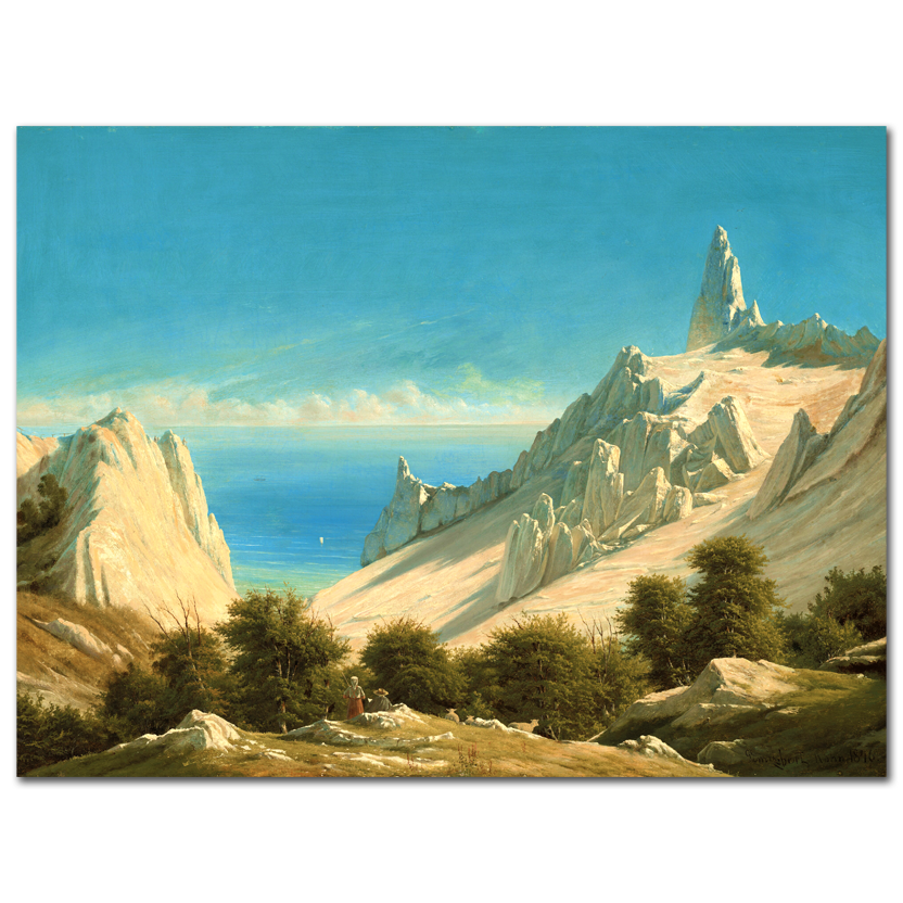 Georg Emil Libert, View of sommerspiret, 1846