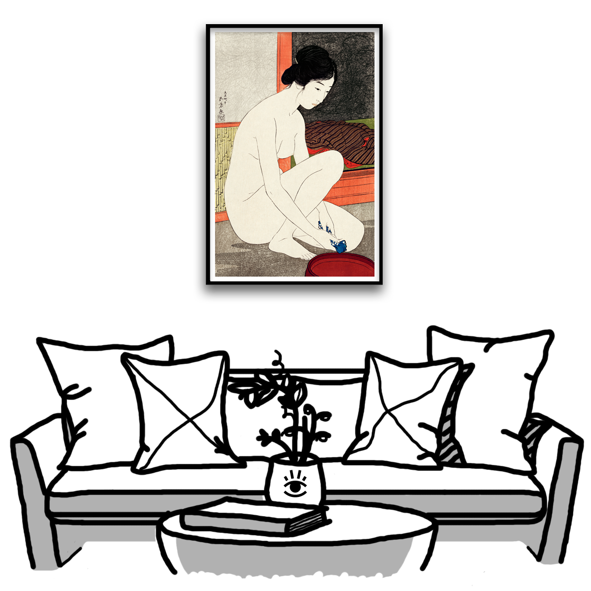 Goyō Hashiguchi , Yokugo no onna, 1915