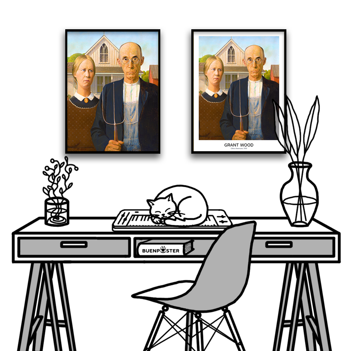 Grant Wood, American Gothic, 1930