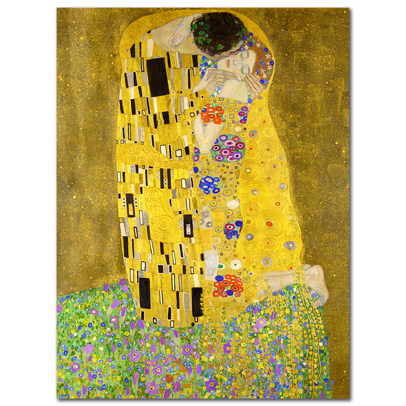 Gustav Klimt, The Kiss, 1907–1908