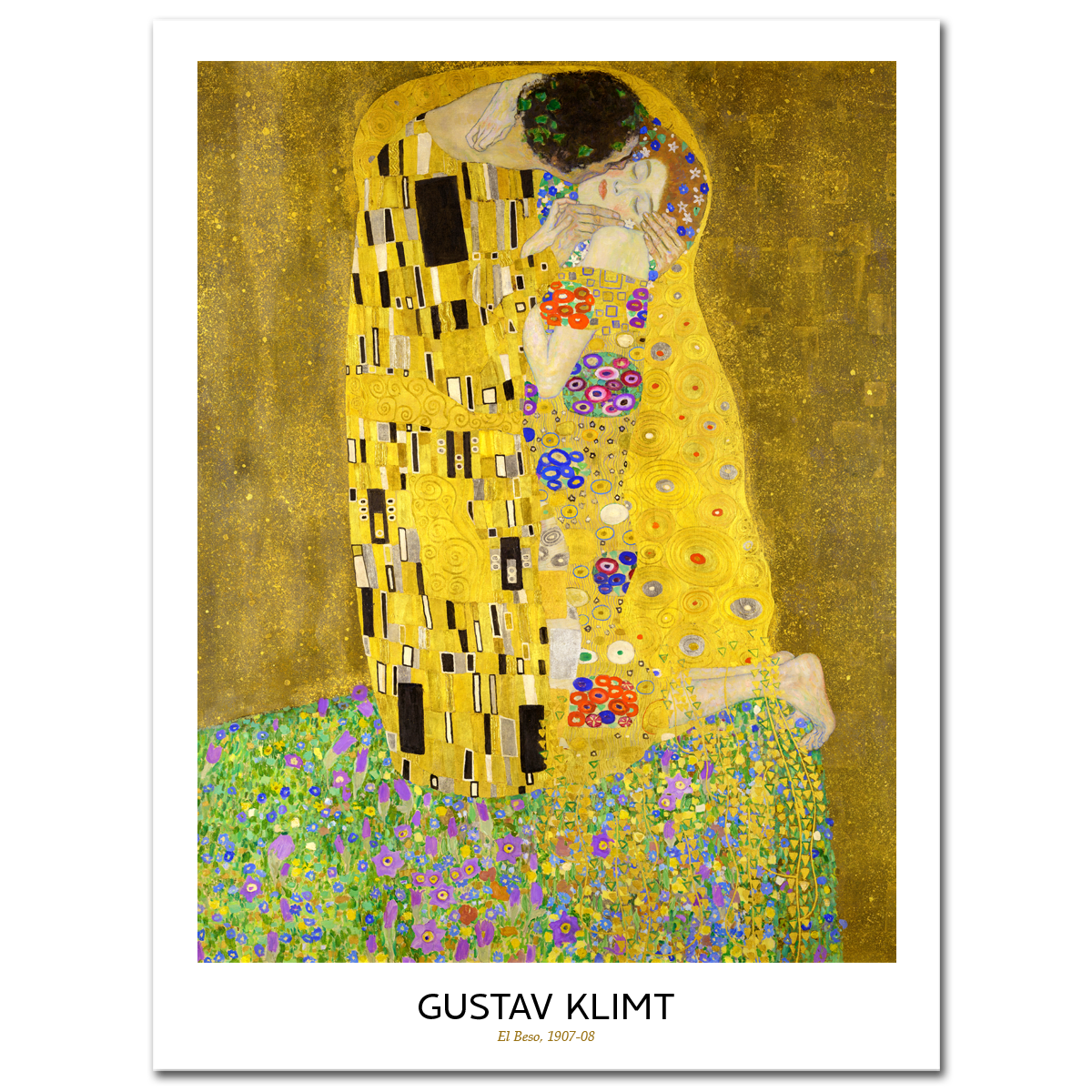 Gustav Klimt, The Kiss, 1907–1908