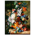 Jan van Huysum, Bouquet of Flowers in an Urn, 1724