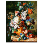 Jan van Huysum, Bouquet of Flowers in an Urn, 1724
