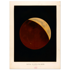 Póster de É. Léopold Trouvelot, Partial Eclipse of the Moon, 1874, Buenpsoter