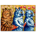 Louis Wain, Three Cats Singing, 1925-39