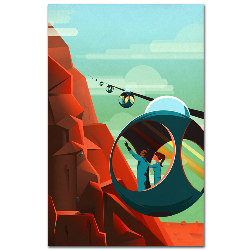 NASA, SpaceX Space Travel Poster 02, 2015