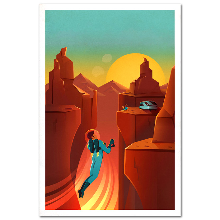 NASA, SpaceX Space Travel Poster 01, 2015