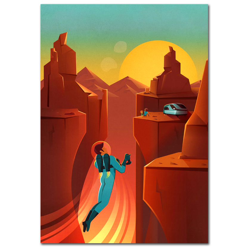NASA, SpaceX Space Travel Poster 01, 2015