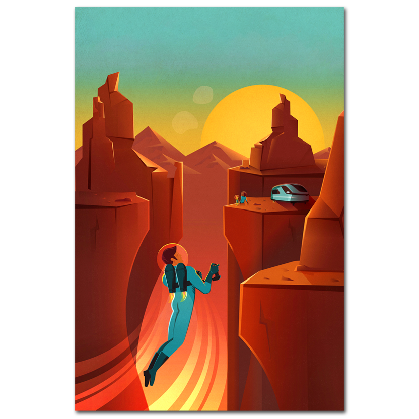 NASA, SpaceX Space Travel Poster 01, 2015