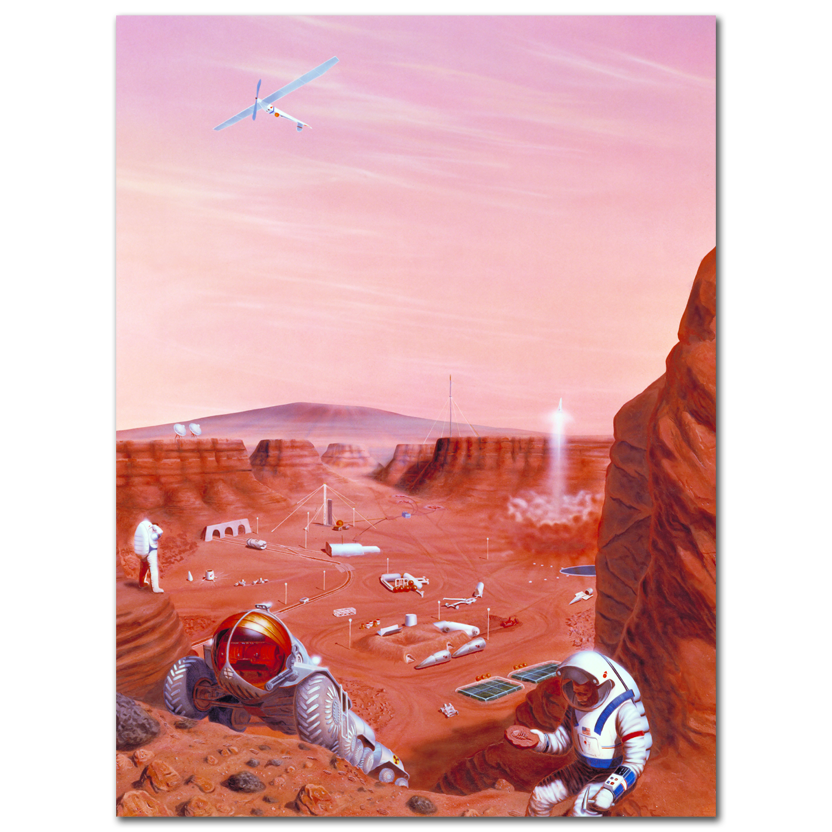 NASA, Concept of possible exploration of the surface of Mars 2005