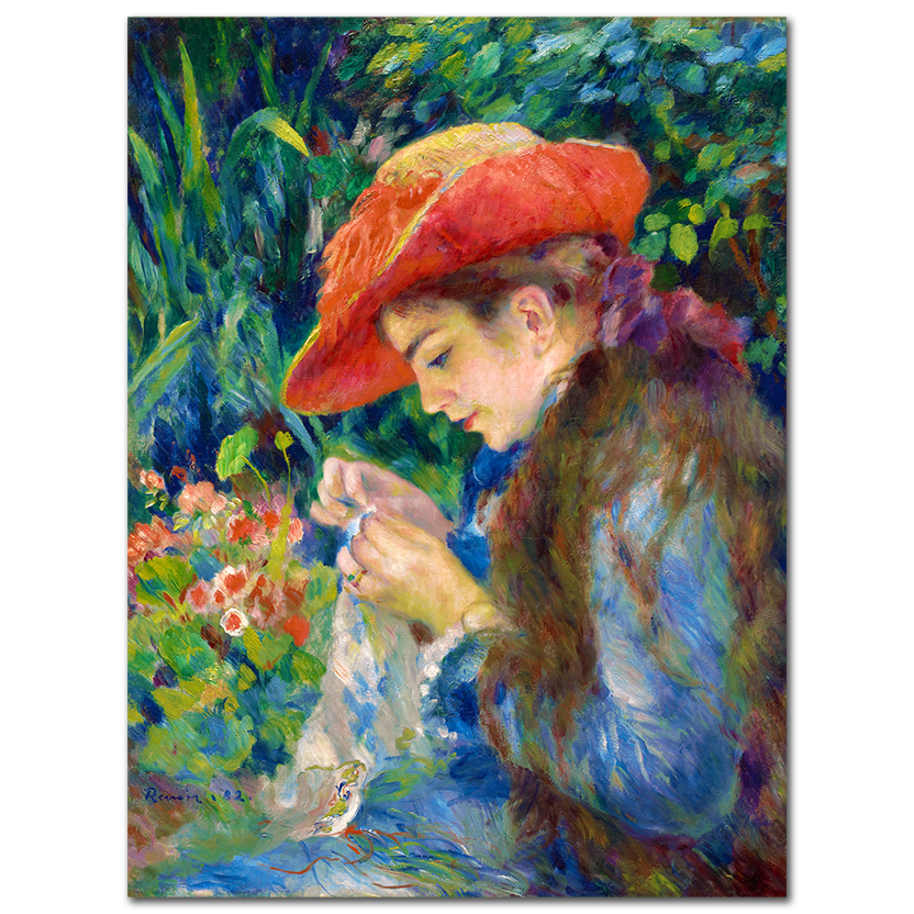 Pierre-Auguste Renoir, Marie-Thérèse Durand-Ruel Sewing, 1882