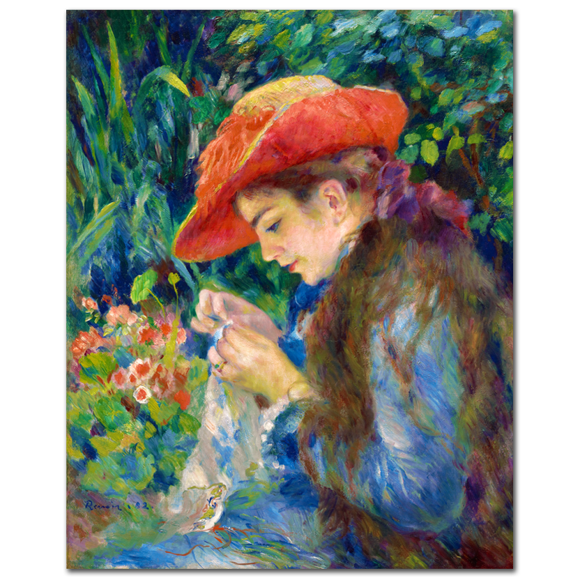 Pierre-Auguste Renoir, Marie-Thérèse Durand-Ruel Sewing, 1882