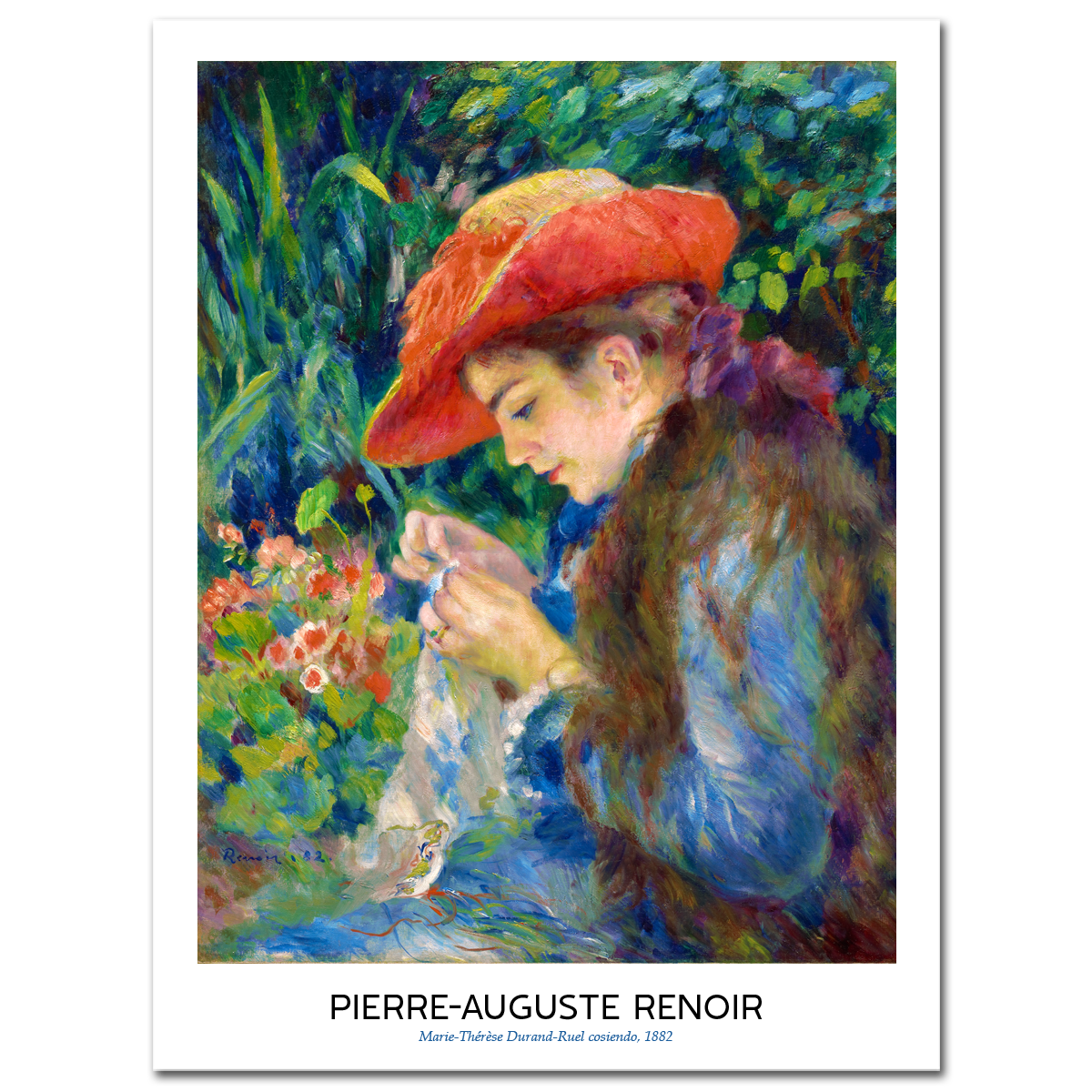 Pierre-Auguste Renoir, Marie-Thérèse Durand-Ruel Sewing, 1882