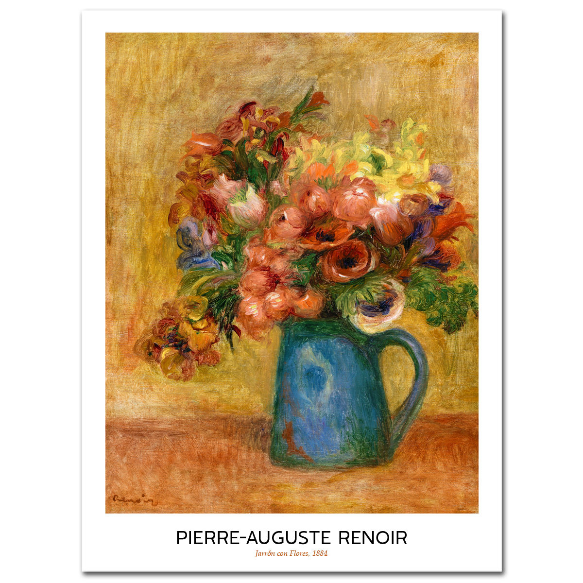 Pierre-Auguste Renoir, Vase of Flowers, 1889