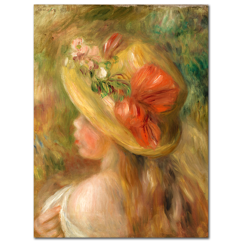 Pierre-Auguste Renoir, Young Girl with Hat, 1895
