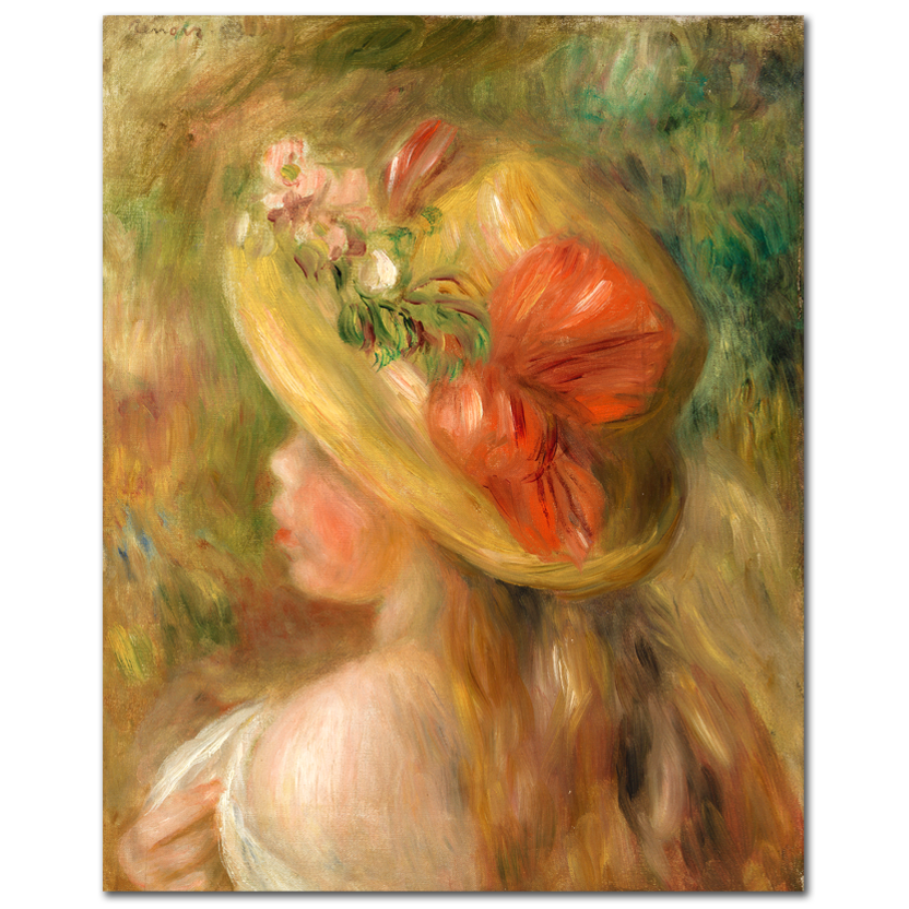 Pierre-Auguste Renoir, Young Girl with Hat, 1895