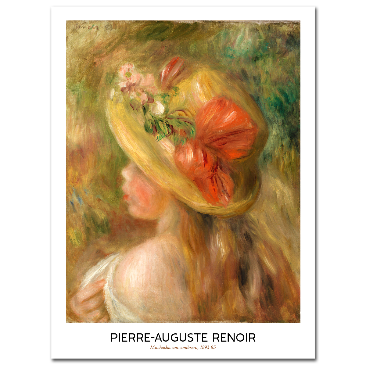 Pierre-Auguste Renoir, Young Girl with Hat, 1895