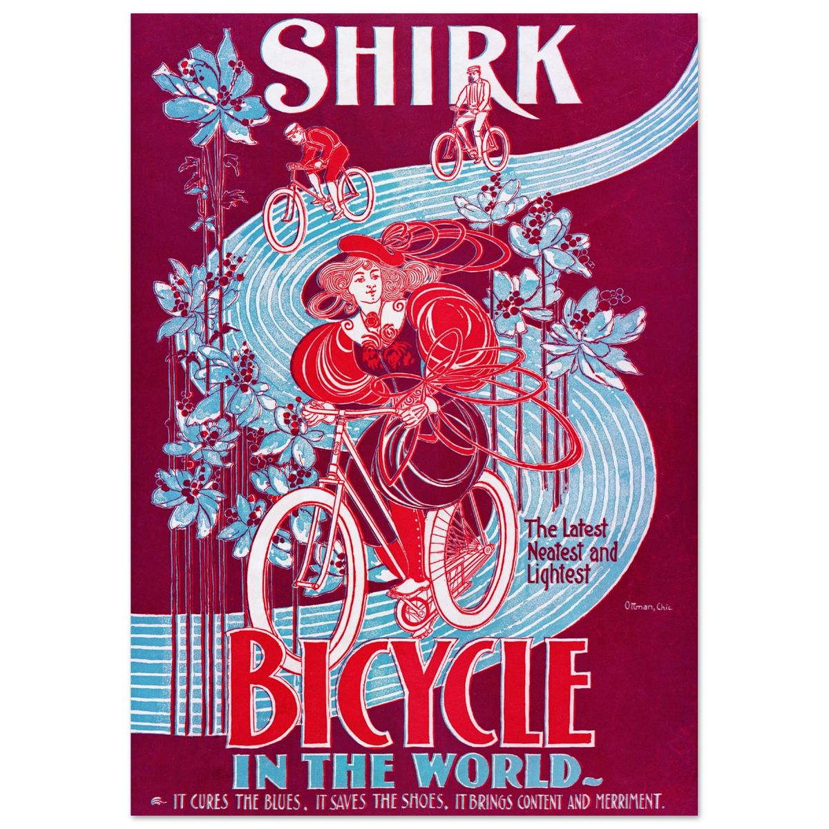 Poster-Ottman Chic-Shirk Bicycles-Buenposter
