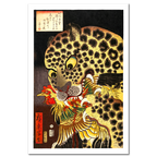 Utagawa Hirokage, The Tiger of Ryōkoku, 1860
