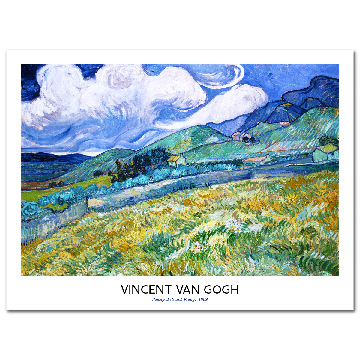 Vincent Van Gogh, Landscape from Saint-Rémy, 1889