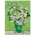 Vincent Van Gogh, Roses in a green vase, 1890
