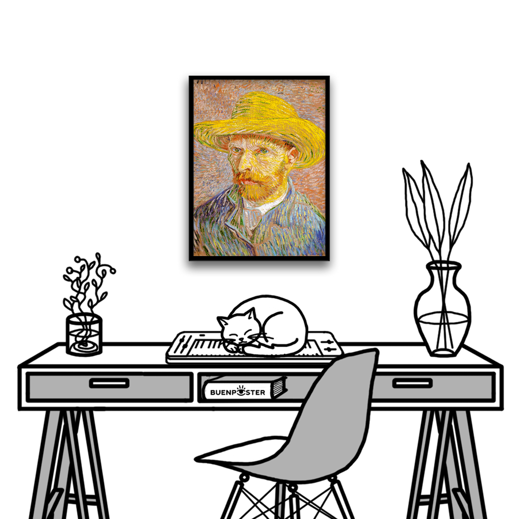 Vincent Van Gogh, Self Portrait with a Straw Hat, 1887