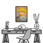 Vincent Van Gogh, Self Portrait with a Straw Hat, 1887